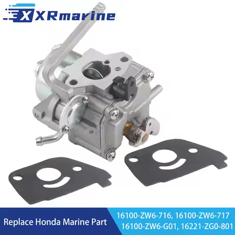 16100-ZW6-716 BF2 Carburetor Assy with Gasket 16221-ZG0-801 for Honda 4 Stroke 2 2.3 HP BF2D BF2.3 O