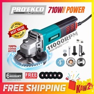 PRO' EKCO EK-AG060 710W 4 Inch Angle Grinder Cutter 220V 100mm  PURE COPPER Grinding Cutting Machine