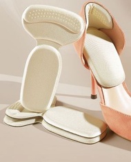 A38-【2對】二合一後跟貼防磨腳貼GEL半碼墊減震 防刮腳防磨貼 防磨腳神器 腳後跟 高跟鞋後跟貼 鞋子後腳跟貼腳貼 防磨腳貼 後跟貼 防磨腳貼 高踭鞋 高跟鞋帖