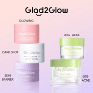 Glad2glow moisturizer 5% Niacinamide Brightening/pomegrante moisturizer/centella moisturizer/blueber