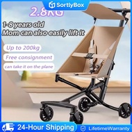 Outdoor Lightweight Stroller Foldable Stroller With Sunshade Safe Pocket Stroller