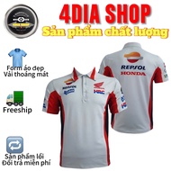 "áo thời trang thun lạnh tay ngắn cổ bẻ nam và nữ in team xe HONDA form chuẩn đẹp giá rẻ""