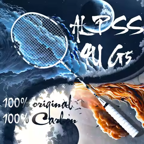 ALP SS 2PCS/Lot 100% Carbon Fiber Elastic 4U 30LBS Racket Offensive And Defensive Professional Badmi