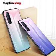 OPPO Reno 3 Reno3 Pro 4G 5G Case fashion hard tempered glass phone Cover OPPO Reno 3 Pro 4G Casing with soft TPU Edges