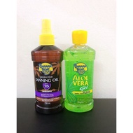 [Combo] 1 Dầu Phơi Nắng Banana Boat Tanning Oil SPF15 + 1 Gel Banana Boat Lô hội Dưỡng da Aloe Vera 