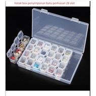 28-slot jewelry stone storage box