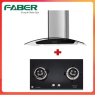FABER COOKER HOOD & GAS COOKER ZITTO 90SS + PRESTO 2B/76BK