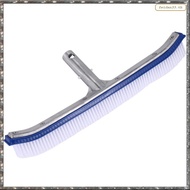 [L W H Y] 18 Inch Outdoor Pool Wall Brush Swimming Pool Cleaning Tool Aluminum Handle for Pond Spa  