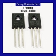 (1 Set) Transistor BD139 BD140 Phillips Sepasang Tr BD139 & BD140 1 Set Bd 139 140