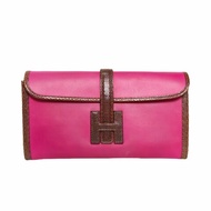 HERMES JigeElan手包29L3玫瑰紫Swift皮/蜥蜴皮無肩背包