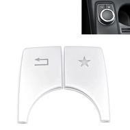 Silver Central Multimedia Button Stickers Decorative Coverage Suitable For 15-19 C117 W176 CLA250 A4