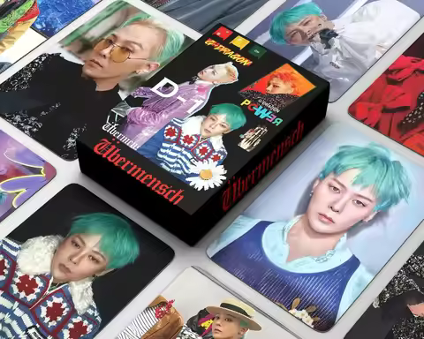 55pcs/Box Kpop GD Album UBERMENSCH Lomo Cards 2025 Tour HD PhotoCards for Fan Collector Cards