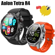 For Aolon Tetra R4 Strap Smart Watch Silicone Soft Sports Band Wristband Screen Protector film
