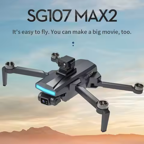 ZLL SG107MAX2 Mini Drone WIFI 4K HD Dual Camera FPV Optical Flow Gesture Control Quadcopter Profesio