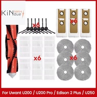 25PCS for  U200/U200 Pro/ 2 Plus/U250 Vacuum Cleaner Brush HEPA Filter Mop Cloth Dust Bag Replacemen