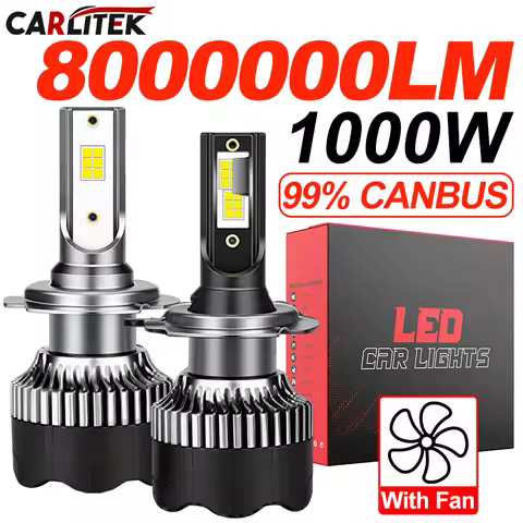 CARLITEK 1000W H7 LED Car Headlight H4 H8 H11 Bulb 9012 H1 H8 H9 9005 9006 HB3 HB4 HIR2 LED Auto Lam