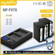 PUMPD NP-F970 battery  for Sony MC2500 NX100 Z5C HXR-NX3 1500c 2500c f550 F750 Z150 NX5C camera