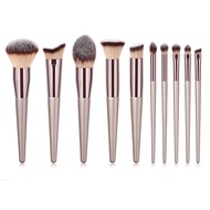 New 14 Champagne Makeup Brush Set 10 Eye Shadow Brush Beauty Tools in Stock