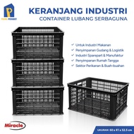 Miracle Multipurpose Hole Container Plastic Crate Industrial Basket