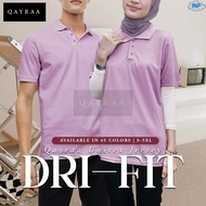 𝐐𝐚𝐲𝐫𝐚𝐚 (P1) Jersey Microfiber POLO T-Shirt Unisex Plain / Size: S-5XL