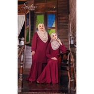 [S-5XL] Baju Kurung Kain Princess Ironless Baju Kurung Raya 2023 Plus Size 3XL 4XL 5XL Kain Tak Paya
