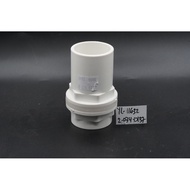 White Aquarium Filter Pipe Connector 40 mm Garden Irrigation Aquarium Fish Tank Drain Pipe PVC Pipe 