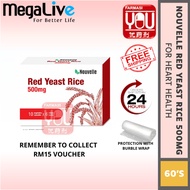Megalive Nouvelle Red Yeast Rice 500mg 60's Capsule | For Heart Health