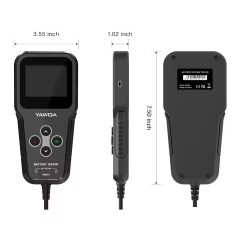 BM520 6V 12V 24V Car Battery Tester Truck System Tool 12 Volts Analyzer Cranking PK KW600