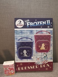 全新迪士尼Frozen II Dresser box多用途收納袋旅行收纳袋化妝袋景品 （Anna 棗紅色款）［清貨價］