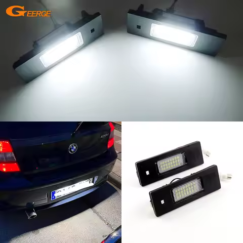For BMW E81 E87 E63 E64 M6 E85 E86 Z4 Mini Cooper R55 Ultra Bright Led Number License Plate Lamp Lig