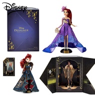 Disney Ornaments Figure Anime Cartoon Ariel Tiana Princess Collect Doll Decor Girl Bag Kawaii Delicate Badge Children Day Gift
