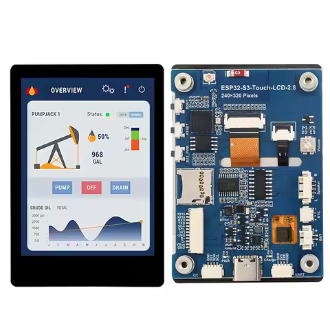 ESP32-S3 2.8inch Capacitive Touch Display Development Board 480 × 640 IPS 5-point Touch 32-bit LX7 D