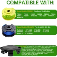 ACFHRL2 Polycarbonate Blades Trimmer Head Compatible with Ryobi 18V 24V 40V RY40210 RY40210A String 