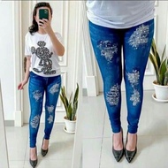 7j imported women's 7/8 jeans leggings / imported 7/8 hhwaist leggings