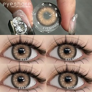 [✅COD]Eyeshare Softlens Soflen 2pcs PATTAY BLACK/GREY/BROWN Mata Softlen Normal 14.2MM Warna Lensa K