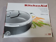 KitchenAid 雙耳深煎鍋(配蓋) 28cm/4.2L CW001978-002