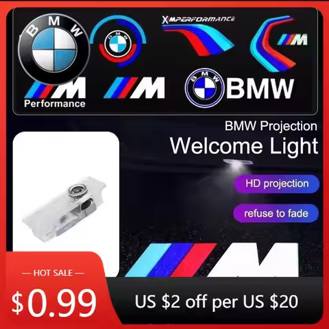 Interior Mouldings Hot 2/4Pcs LED Car HD Door Welcome Light For BMW E70 F15 E90 E92 E60 E61 E65 F01 