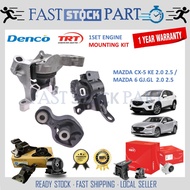1SET ENGINE MOUTNING RANDOM BRAND DENCO / TRT - MAZDA CX-5 KE 2.0 2.5 2WD 4WD 2012-2017 / MAZDA6 2.0