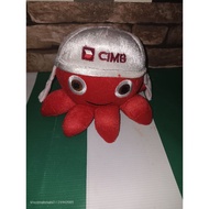 plushie octopus CIMB LIMITED ( sedilit kotor ,tp x jelas)last item..mmg dh hbs stock..