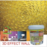 6KG LATEX TEXTURE PAINT 3D EFFECT WALL WHITE ( HEAVY DUTY ) NON AGGREGATED EASY PAINT h