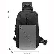 休閒男士胸包 防水肩斜背包 多功能潮牌斜背包小包男包sling bag