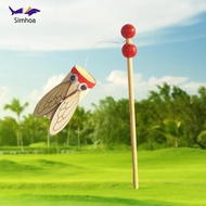 Simhoa Traditional Chinese Wood Cicada Toy Early Education Assembly Required DIY