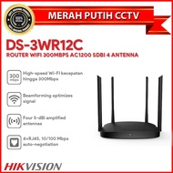 HIKVISION DS-3WR12C WIFI ROUTER 300MBPS AC1200 5DBI 4 ANTENNA