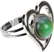 Thermochromic Ring Crystal Rings for Kids Stone Rings Adjustable Rings for Women Mood Changing Ring 