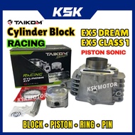 TAIKOM RACING BLOCK EX5 CLASS 1 CLASS 110 SYM BONUS EX5 DREAM 53MM 56MM PISTON SONIC BLOK TAIKOM