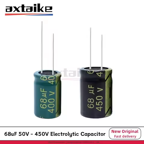 10/20PCS 68UF 50V 100V 250V 400V 450V 6*12/10*13/13*25/16*25MM High Frequency Low ESR Aluminum Elect