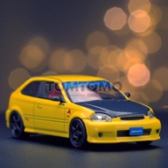 1997 Honda Civic Type R Genio Ferio EK JDM Diecast Miniatur Mobil 1:64
