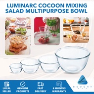 Luminarc Cocoon Glass Bowl - Tempered, 6/12/18/24cm, Durable Clear Glass Multipurpose Dinnerware