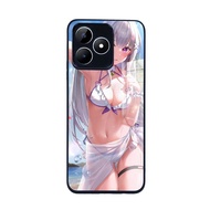 Case Glass for Realme Note 50 Ahegao Manga Girl Hentai casing Phone cover Protection aesthetic