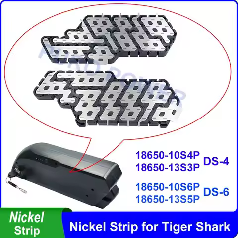 Nickel Strip For Tiger Shark DS-4 DS-6 Battery Case 10S 4P 6P 13S 3P 5P Nickel Plated 10S4P 13S5P 36